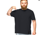 Kadın - Erkek Rahat Kesim Siyah Tshirt 