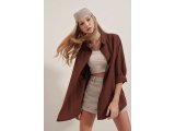3900 Oversize Uzun Basic Gömlek